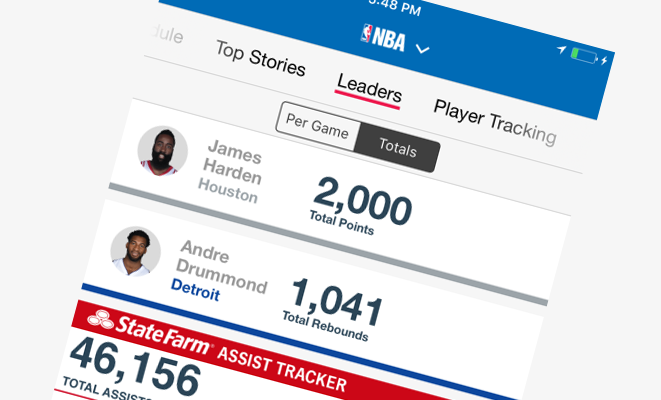 NBA Digital actualiza su aplicación móvil con nuevas estadísticas